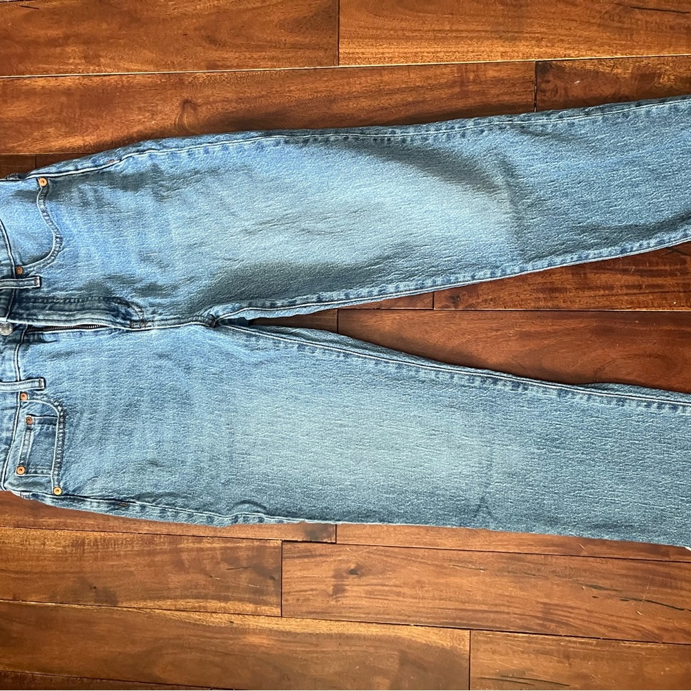 Madewell Sky Blue Cropped Jeans